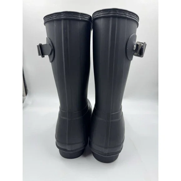 Hunter Women's Original Short Boot Black US 10 Waterproof, Rain Boot - Picture 6 of 16